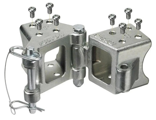 Fulton Fold-Away Bolt-On Hinge Kit - Zinc - 3x3" - 2200kg