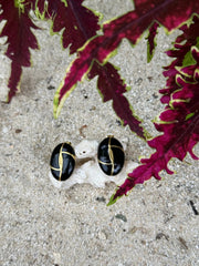 Kōhatu Pango Earrings by Tahana Jewellery