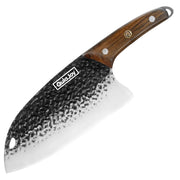 Qulajoy Meat Cleaver Knife - 7.3 Inch High Carbon Stainless Steel Butcher Knife For Meat Cutting Slicing Vegetables- Professional Chopper Knife For Home Kitchen Chef Knife - Steel Meat Cleaver Knife by China Dropship