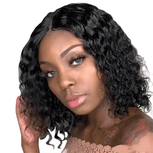dealonline.co.nz dealonline.co.nz Curly Wavy Short Wigs Dark Black Ladies Synthetic Costume Hair Dark Black Curly Wavy Wig For Women Synthetic Hair