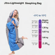 Ecotrek Ultralight Waterproof Camping Sleeping Bag JH59505 by ECOTREK