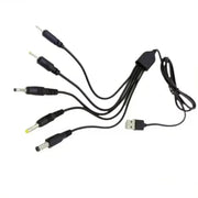 Barrel Jack 5 in 1 Power Cable - (Black) 1m by 9eight5