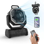 Outdoor Camping Fan with Power Bank and LED Light - Portable 3-Speed Fan by Mead's Supply & Equipment Outfitters limited