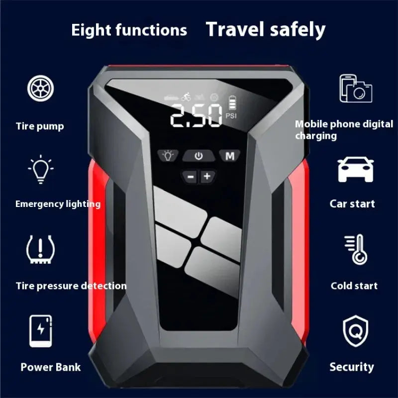 3-in-1 Car Jump Starter Power Bank with Air Compressor by Mead's Supply & Equipment Outfitters limited