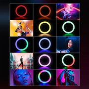 1.9m Ring Light Selfie Stick P100RGB by 9eight5