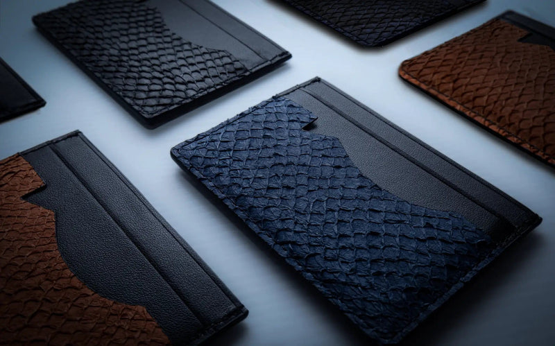 Fish Leather Card Holder Wallet by Ofishal