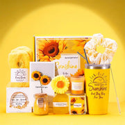 Aroma Sunflower Candle Bath Gift Box by Poppy Gifts