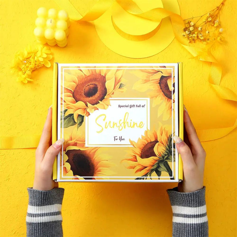 Aroma Sunflower Candle Bath Gift Box by Poppy Gifts