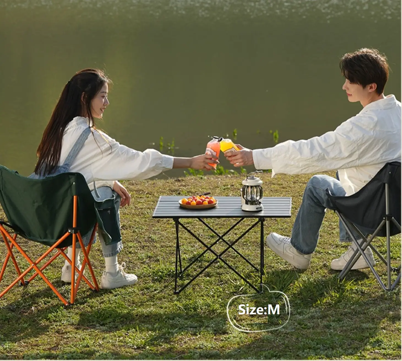 Ecotrek Aluminum Alloy Roll-Up Camping Table - PRI10116 by ECOTREK
