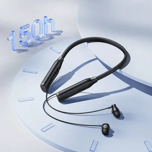 Neckband Bluetooth Earphone 150 Hours, LED Battery Display by BroDeals