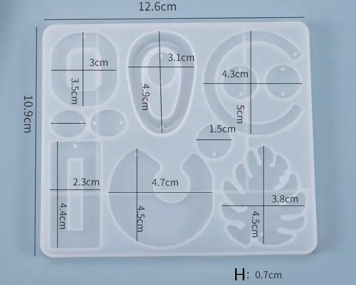 DIY Silicone Resin Moulds Earrings Pendant Epoxy Casting Moulds - 08 by Resin Art NZ