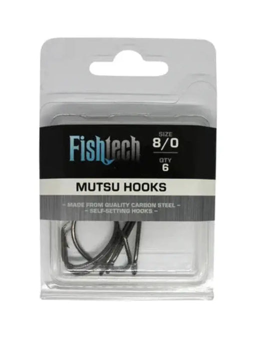 Mutsu Hooks 8/0 - 6 Per Pack by NZ Diver