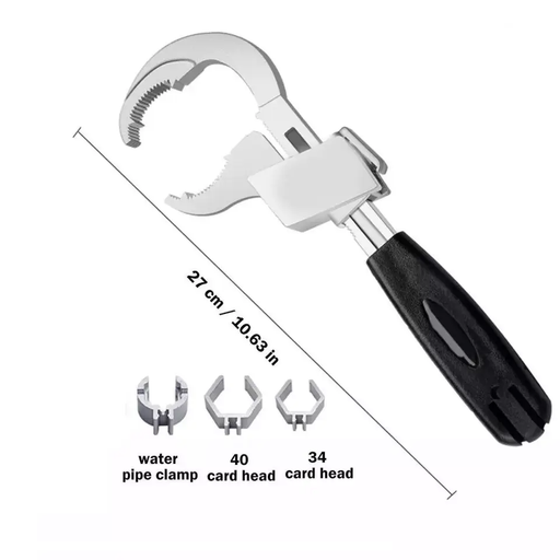 Multifunction Adjustable Double-ended Wrench Bathroom Water Pipe Spanners Tool by salelink.co.nz
