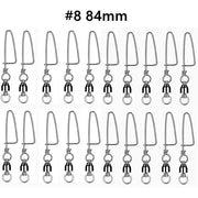 #8 20PCS Ball Bearing Fishing Swivels Snap Coastlock Fishing Line Connector by salelink.co.nz