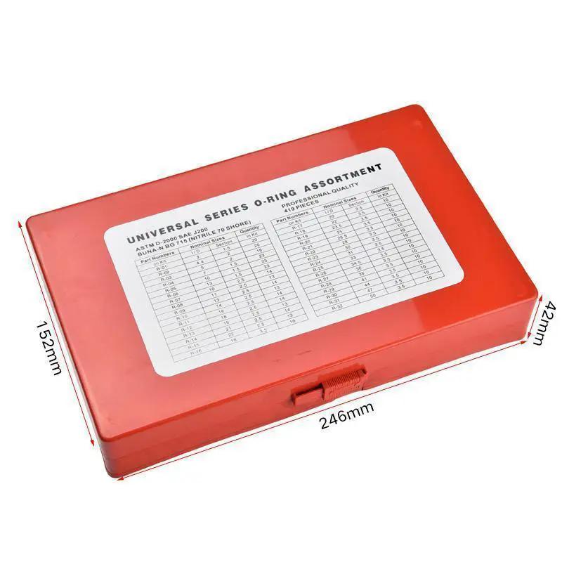 419pcs O-Ring Assortment Kit by salelink.co.nz