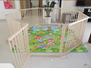 8PC WOODEN BABY PLAYPEN by Kiwi Grab