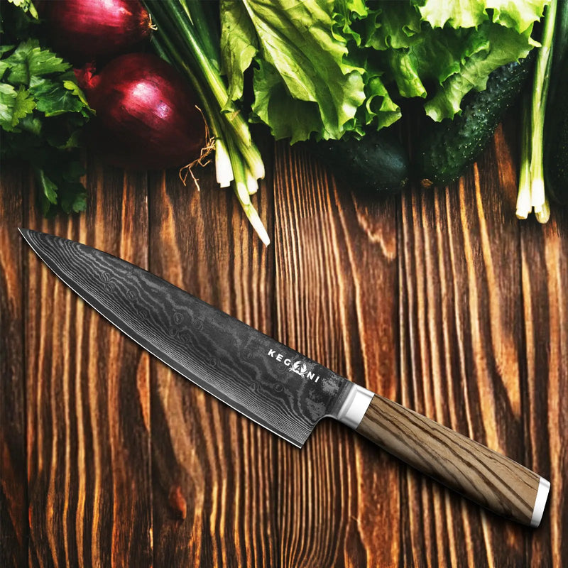 Kegani Chef Knife - 8 Inch Japanese Knife, 67 Layers Japanese VG-10 Damascus Steel Ultra Sharp Kitchen Knife, Professional Chef Knife Gyuto Knife- Ergonomic FullTang Handle - Chef Knife by China Dropship