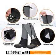 Amazon Outdoor Hiking Gaiters for Sand and Snow by Mead's Supply & Equipment Outfitters limited