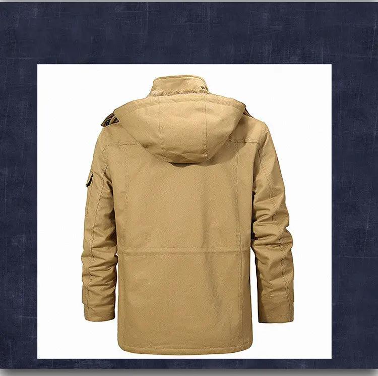 Men's Hooded Cotton Jacket — Removable Velvet Lining | Casual Winter Coat by Mead's Supply & Equipment Outfitters limited
