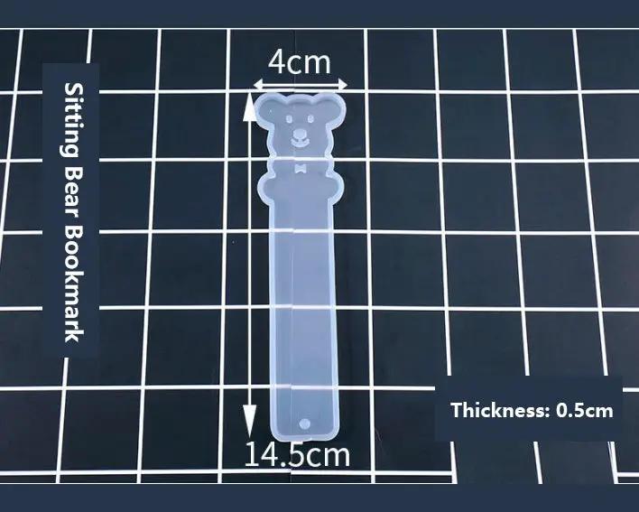 DIY Bookmark Resin Moulds Jewelry Making DIY Craft Tools - Sitting Bear by Resin Art NZ