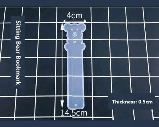 DIY Bookmark Resin Moulds Jewelry Making DIY Craft Tools - Sitting Bear by Resin Art NZ