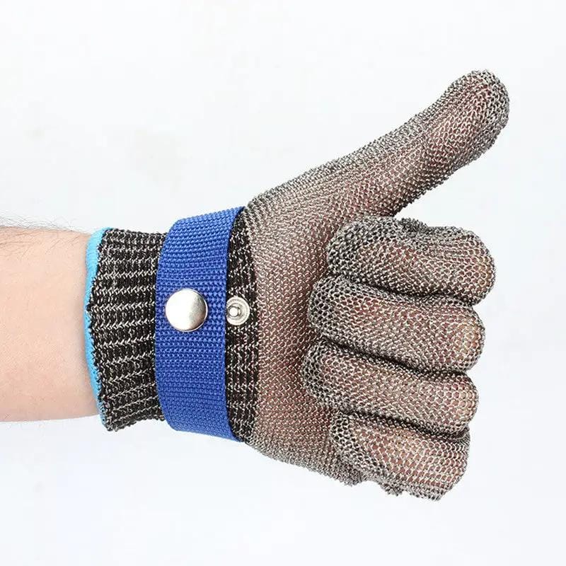 Zendrop Stainless Steel Cut Resistant Safety Gloves With Adjustable Strap Stainless Steel Cut Resistant Safety Gloves With Strap