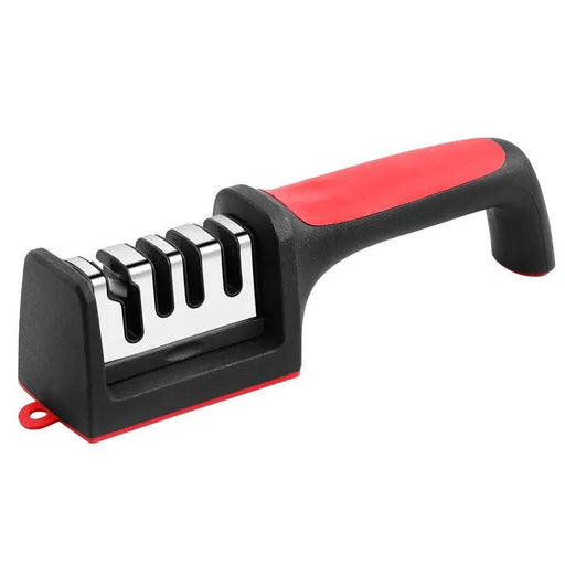 Multi-functional Creative Three-segment Four-part Form Fast Fabulous Sharpening Product 01 Black And Red Four Sections by China Dropship