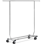 Free-Standing Standard Garment Rod Clothes Organizer Adjustable Foldable Clothes Rack by Yaheetech