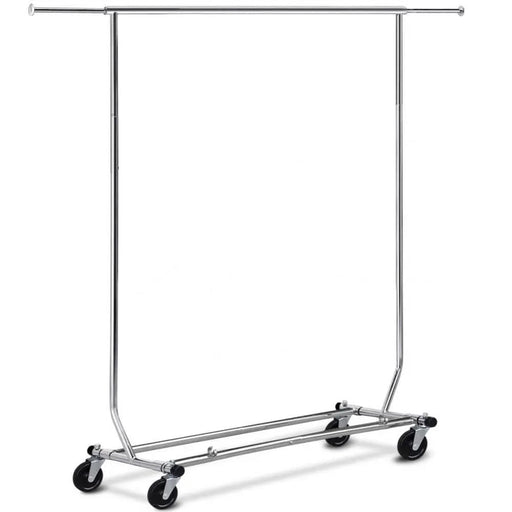 Free-Standing Standard Garment Rod Clothes Organizer Adjustable Foldable Clothes Rack by Yaheetech