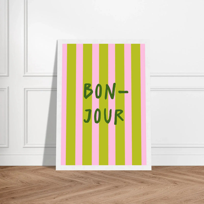 Bonjour by Blank Wall Print Shop