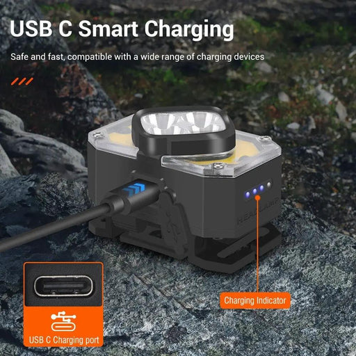 BORUIT BR05 Motion Sensor LED Headlamp Rechargeable Head Torch Lamp Waterproof by China Dropship