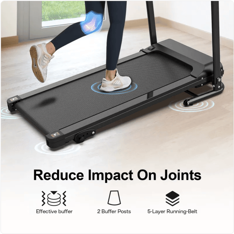 Folding Treadmill with Pulse Sensor by Action Outdoors Limited