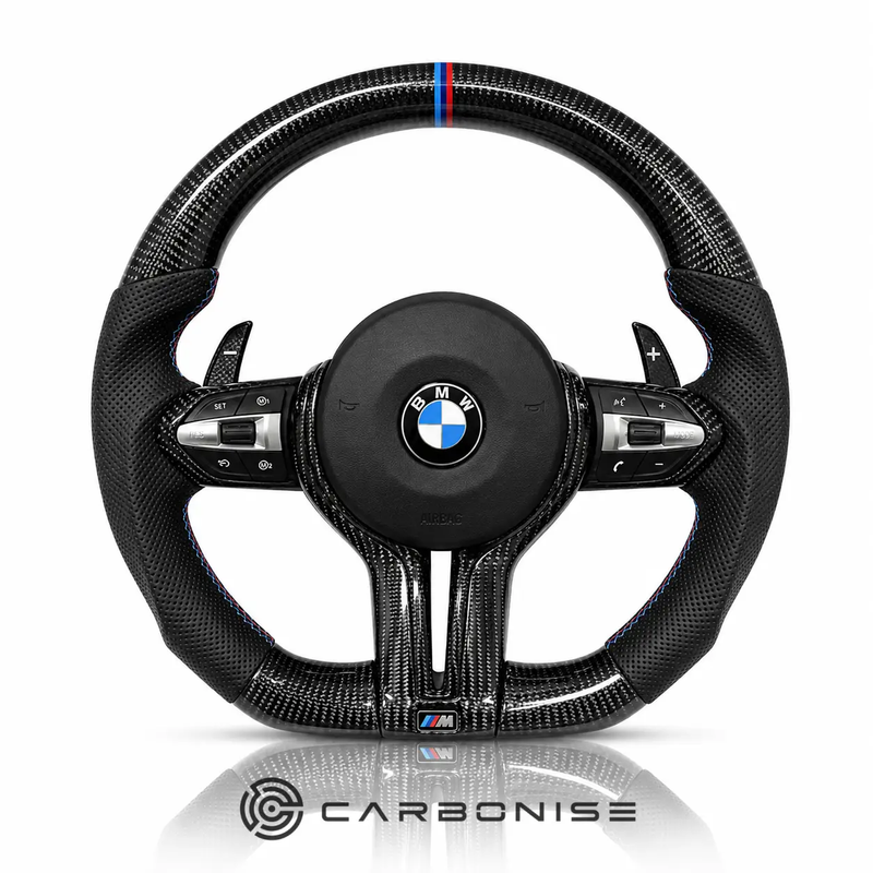 BMW Steering Wheel (Carbon Fiber+Perforated Leather) @8 by CARBONISE