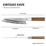 Keihatsu Japanese Gyuto Chef Knife 8 Inch Kiritsuke Knife, Professional Kitchen Ultra Sharp Vegetable Knives With Sheath & Box - Kirtsuke Knife by China Dropship