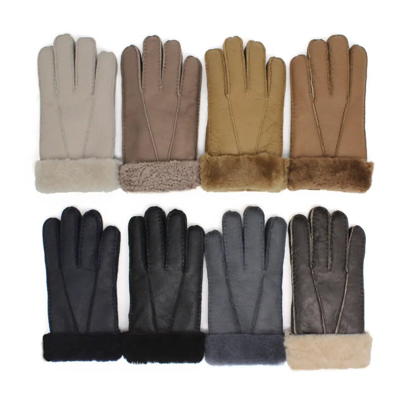 Genuine Leather Gloves - Warm Sheepskin for Men by Mead's Supply & Equipment Outfitters limited