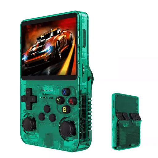 Handheld Game Console with Game Card - Green by salelink.co.nz