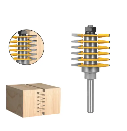 8mm Shank Finger Joint Router Bit Woodworking Cutter by salelink.co.nz