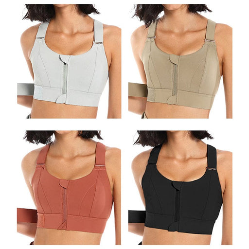Mead's Supply & Equipment Outfitters limited Women's Activewear Plus Size High Impact Front Zip Sports Bra For Women Polyester Plus Size High Impact Front Zip Sports Bra Polyester
