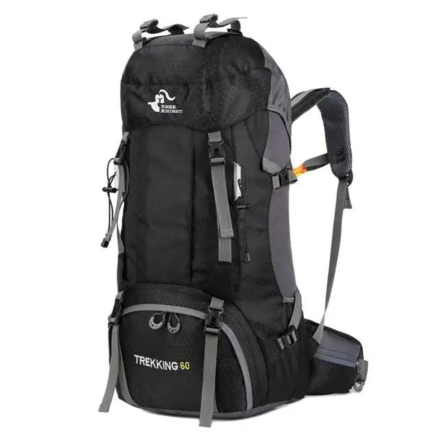 Mead's Supply & Equipment Outfitters limited Backpacks & Hiking Bags 60L Hiking Backpack with Rain Cover — Lightweight Nylon Trekking Pack 60L Hiking Backpack with Rain Cover — Lightweight Nylon Trekking Pack