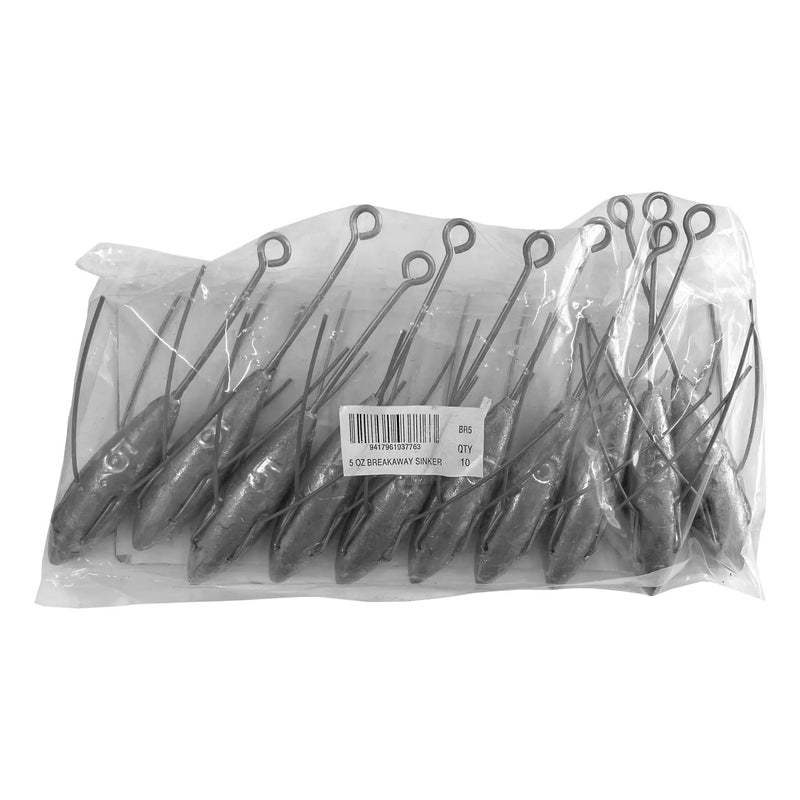 Breakaway Sinker Bulk Pack 5oz (10 per pack) by NZ Diver