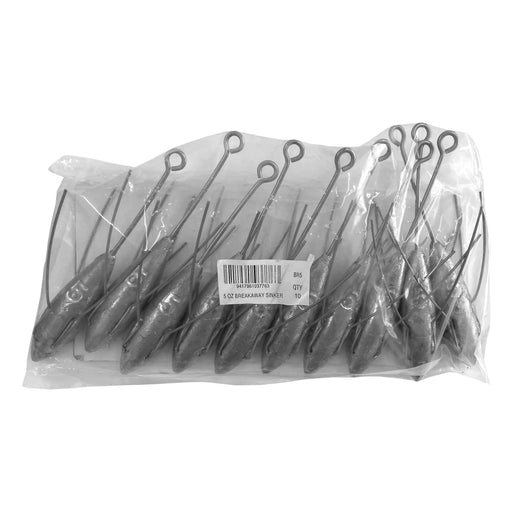 Breakaway Sinker Bulk Pack 5oz (10 per pack) by NZ Diver