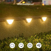 Habicare Solar LED Step Lights 8 Pack Waterproof Outdoor Deck Stair Lights Solar LED Step Lights 8 Pack Outdoor Pathway Lighting