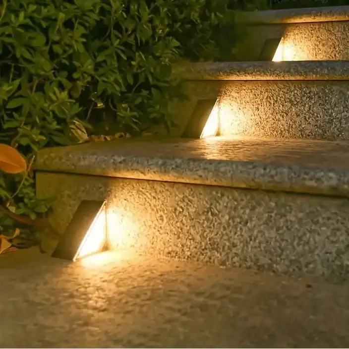 Habicare Solar LED Step Lights 8 Pack Waterproof Outdoor Deck Stair Lights Solar LED Step Lights 8 Pack Outdoor Pathway Lighting