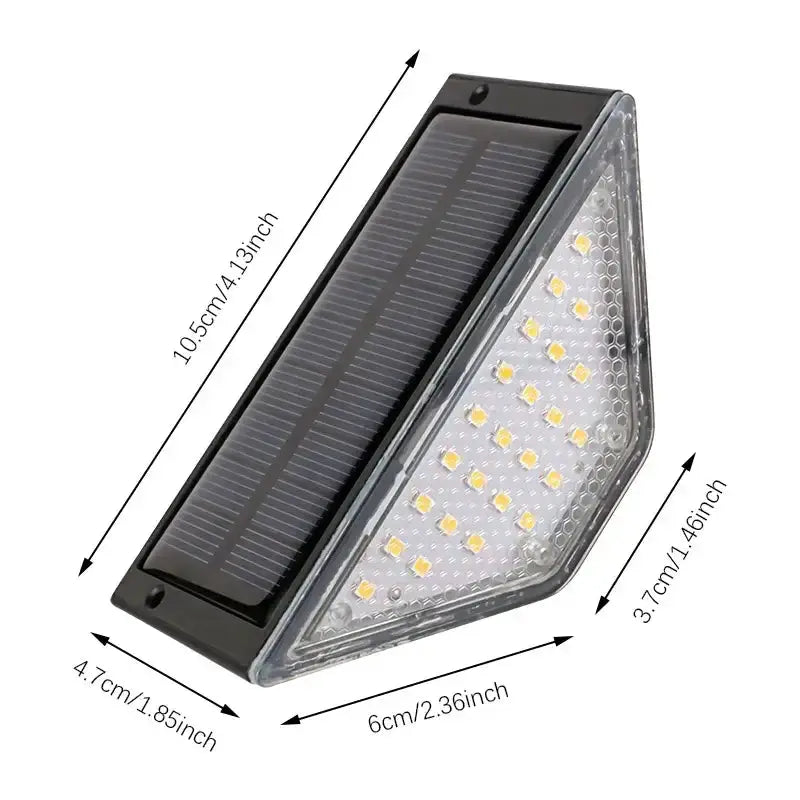 Habicare Solar LED Step Lights 8 Pack Waterproof Outdoor Deck Stair Lights Solar LED Step Lights 8 Pack Outdoor Pathway Lighting