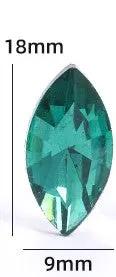 Irregular Glass Crystal Rhinestones Marquise-Shaped Jewelry Embelishment with Plated Back for Craft Decor Jewelry Making by Resin Art NZ