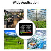 9-in-1 Air Quality Monitor with CO₂, PM & Temperature Sensors by Habicare