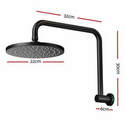 SportZone.co.nz Home & Garden > Bathroom Accessories 9'' Rain Shower Head Overhead High-pressure Swivel Black 9'' Rain Shower Head Overhead High-pressure Swivel Black