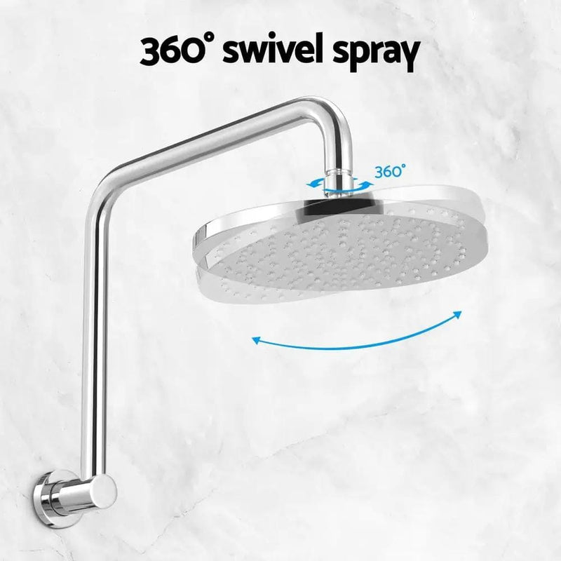 SportZone.co.nz Home & Garden > Bathroom Accessories 9'' Rain Shower Head Overhead High-pressure Swivel Chrome 9'' Rain Shower Head Overhead High-pressure Swivel Chrome