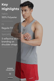 Checks Running Tank Ultimate Grey by Fuaark Nz