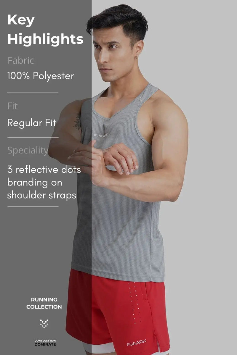 Checks Running Tank Ultimate Grey by Fuaark Nz